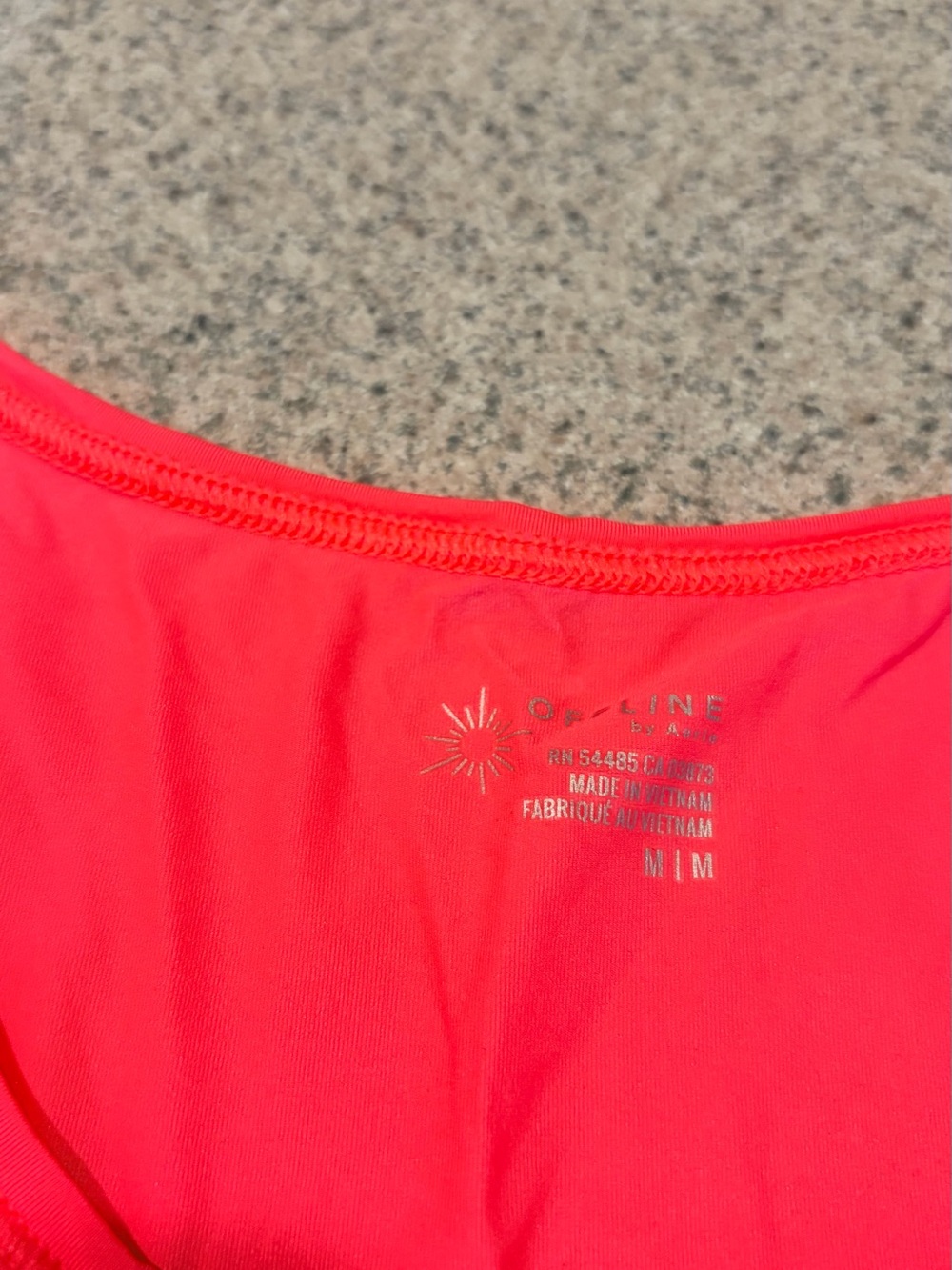 Athleta Bright Coral Red Athletic Tank Top